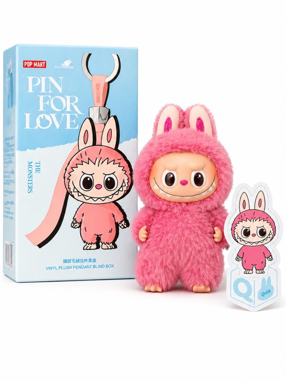 POP MART THE MONSTERS Pin for Love Series-Vinyl
Plush Pendant Blind Box - Q Set